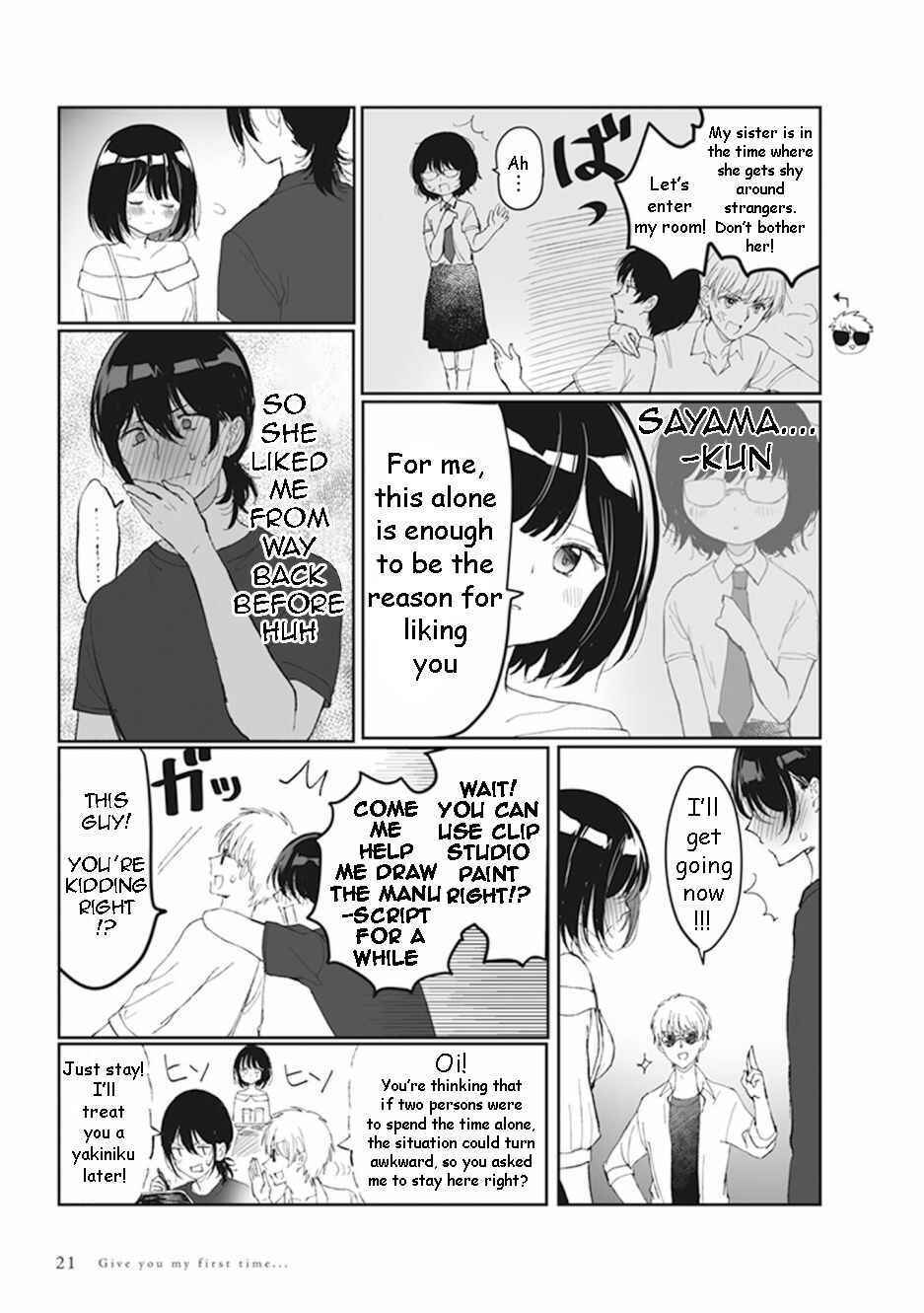 Page 8 Chapter 1.3 Watashi no Hajimete, Kimi ni Agemasu