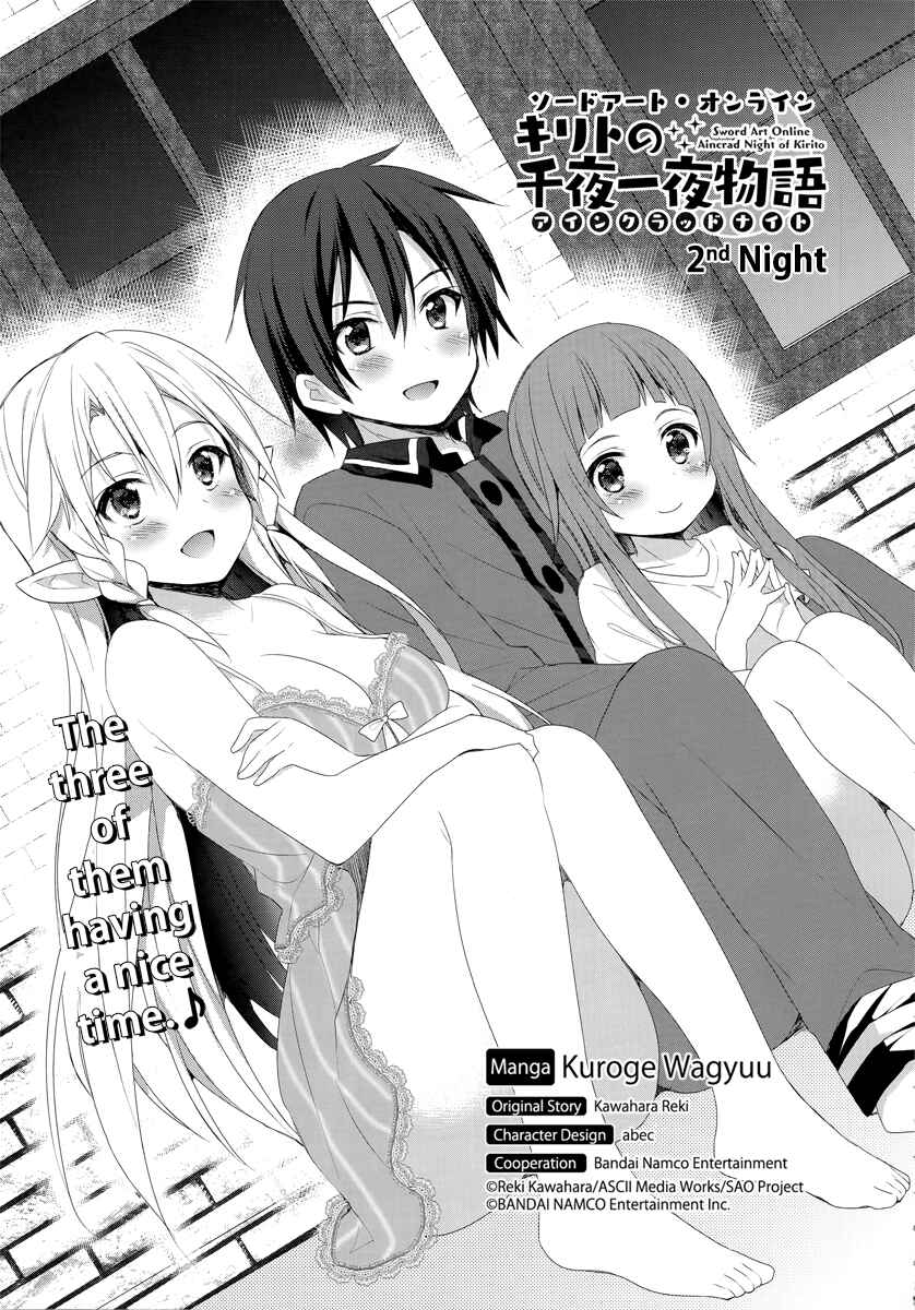 Page 1 Chapter 2 Sword Art Online - Aincrad Night of Kirito