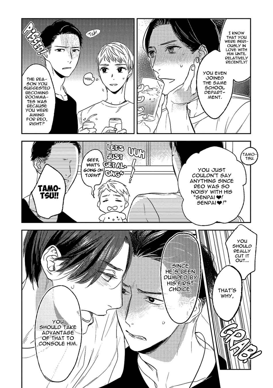 Page 10 Chapter 2 Kareshi to Ore to Ore no Kouhai
