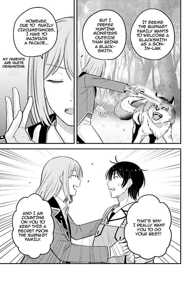 Page 13 Chapter 9.2 Kyuutei Kajishi no Shiawase na Nichijou: Black na Shokuba wo Tsuihou Saretaga, Ringoku de Koushaku Reijou ni Dekiaisarenagara White na Seikatsu Okurimasu