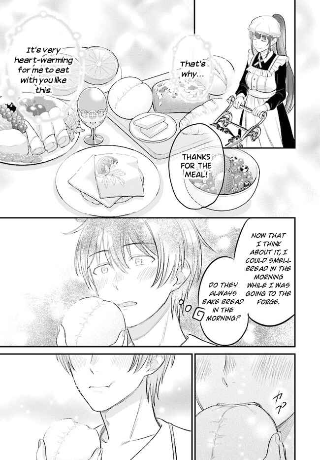 Page 10 Chapter 4.1 Kyuutei Kajishi no Shiawase na Nichijou: Black na Shokuba wo Tsuihou Saretaga, Ringoku de Koushaku Reijou ni Dekiaisarenagara White na Seikatsu Okurimasu