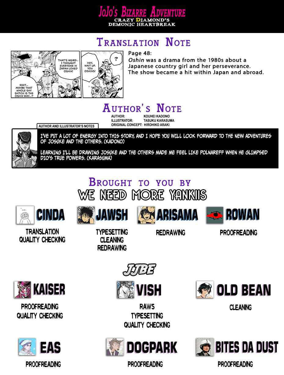 Page 62 Chapter 1 JoJo’s Bizarre Adventure: Shining Diamond’s Demonic Heartbreak