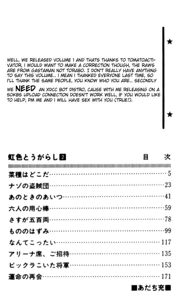 Page 1 Chapter 10 Nijiiro Togarashi
