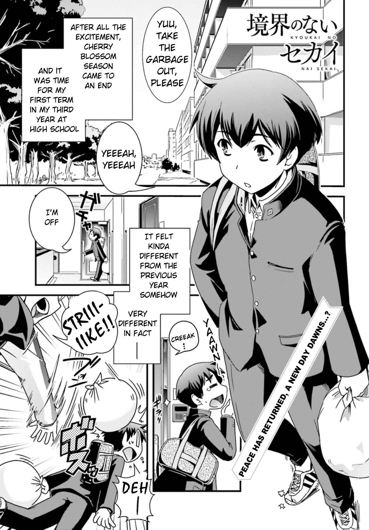 Page 1 Chapter 14 Kyoukai no Nai Sekai