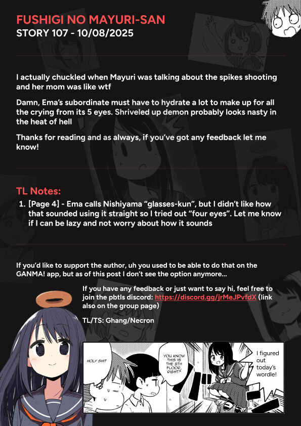 Page 5 Chapter 107 Fushigi no Mayuri-san