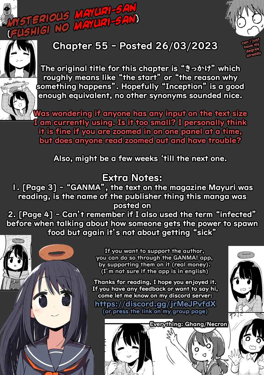 Page 5 Chapter 55 Fushigi no Mayuri-san