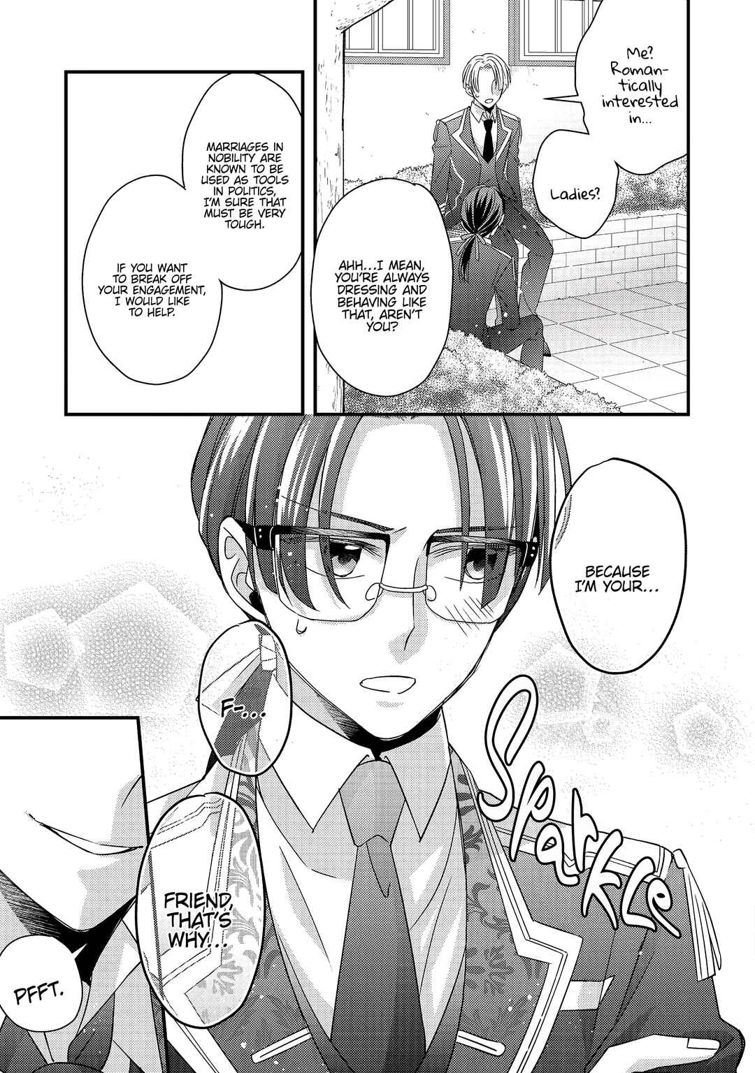 Page 34 Chapter 5 Mob Douzen no Akuyaku Reijou wa Dansou Shite Kouryaku Taishou no Za o Nerau