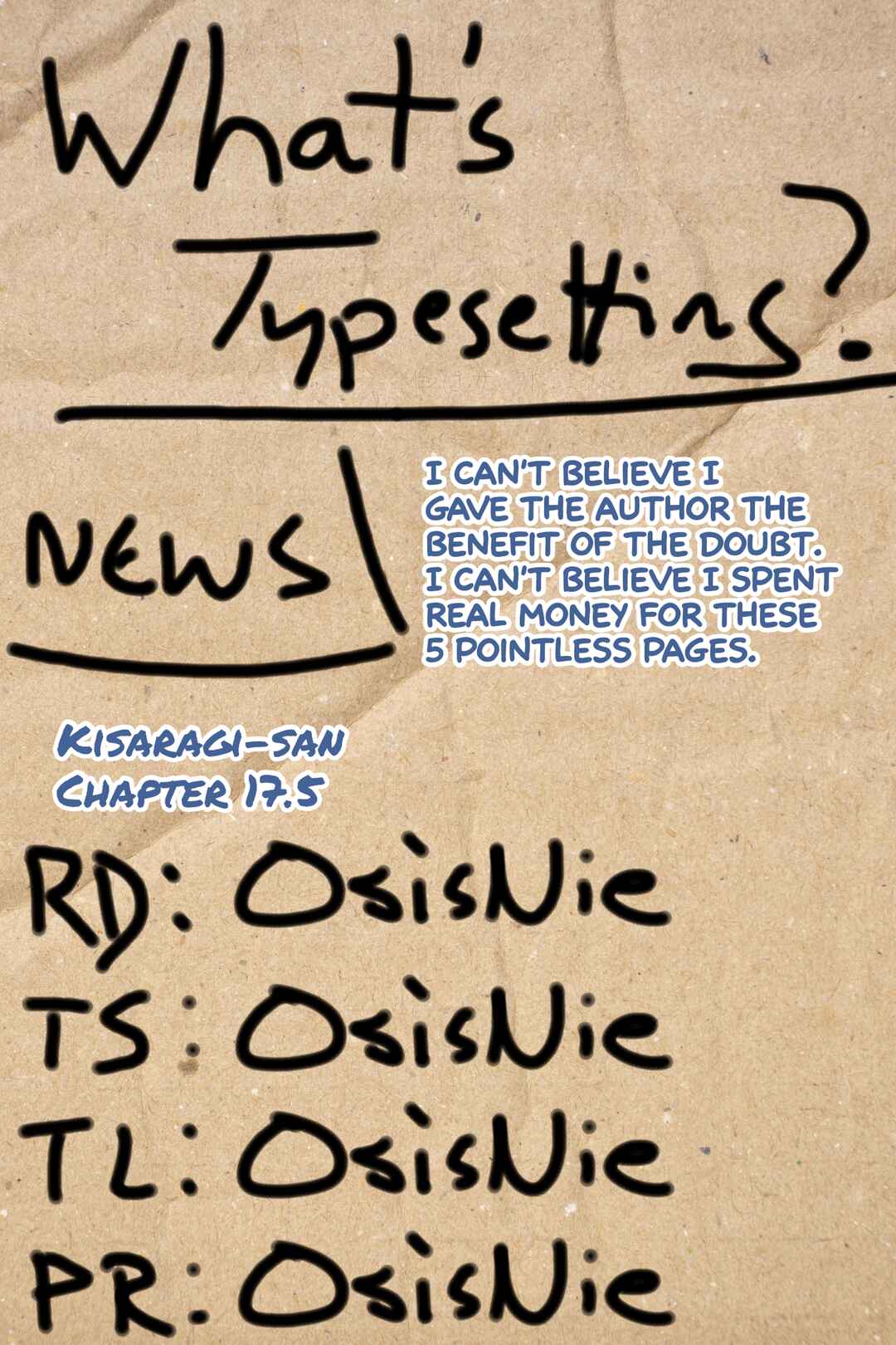 Page 6 Chapter 17.5 Kisaragi-san wa Gankoukeikei