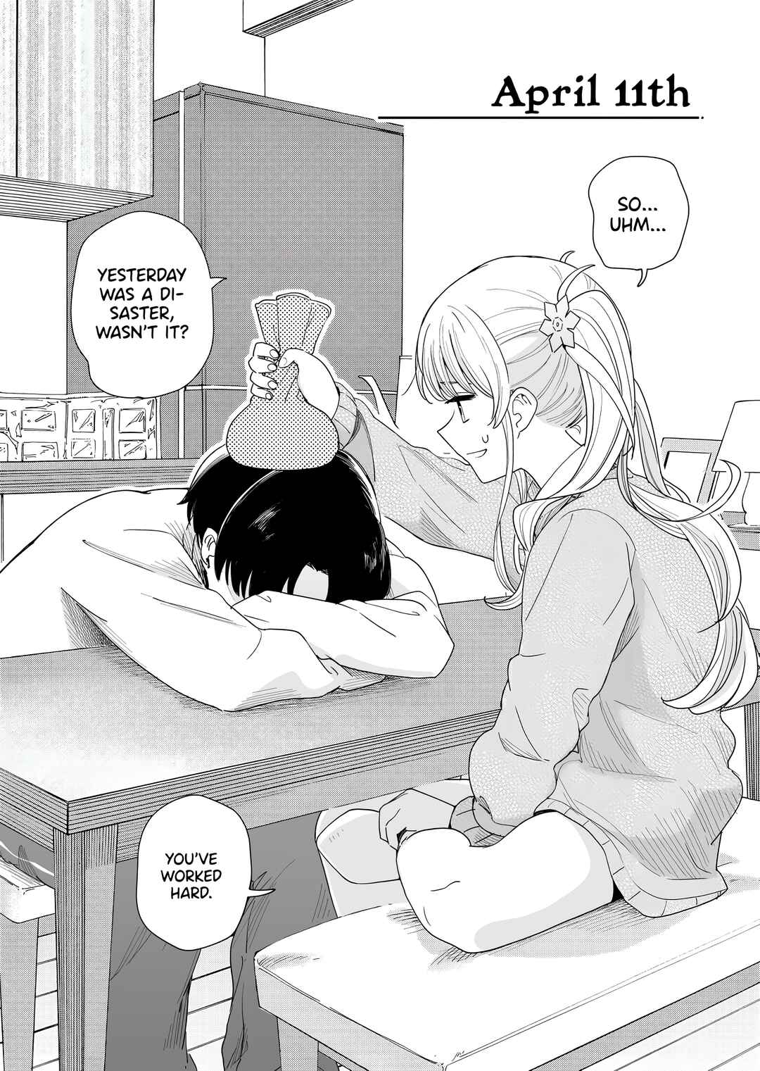 Page 1 Chapter 11 3-no Baisuu to San no Tsuku Hi dake Sasetekureru Gimai to Go no Baisuu no Hi dake Taga ga Hazureru Imouto no Tomodachi