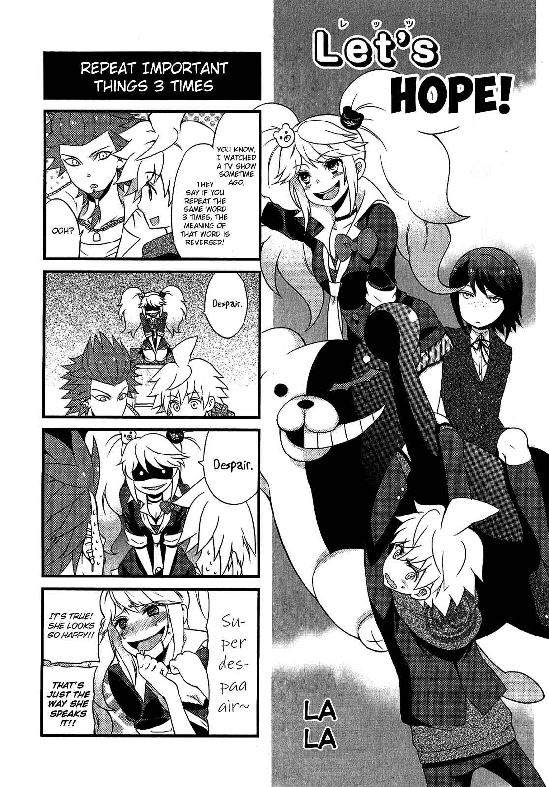 Page 1 Chapter 5 Danganronpa - The Academy of Hope and the High School Students of Despair 4-koma Kings