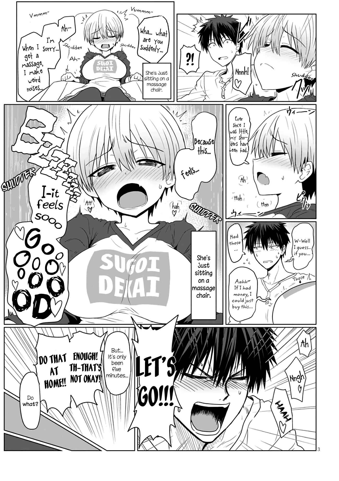 Page 3 Chapter 3.1 Uzaki-chan wa Asobitai!