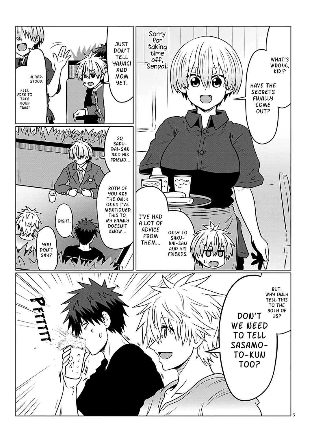Page 3 Chapter 124 Uzaki-chan wa Asobitai!