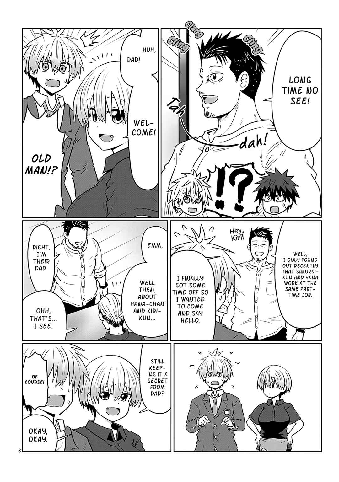 Page 8 Chapter 124 Uzaki-chan wa Asobitai!