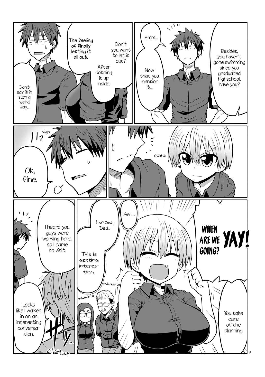 Page 9 Chapter 18 Uzaki-chan wa Asobitai!