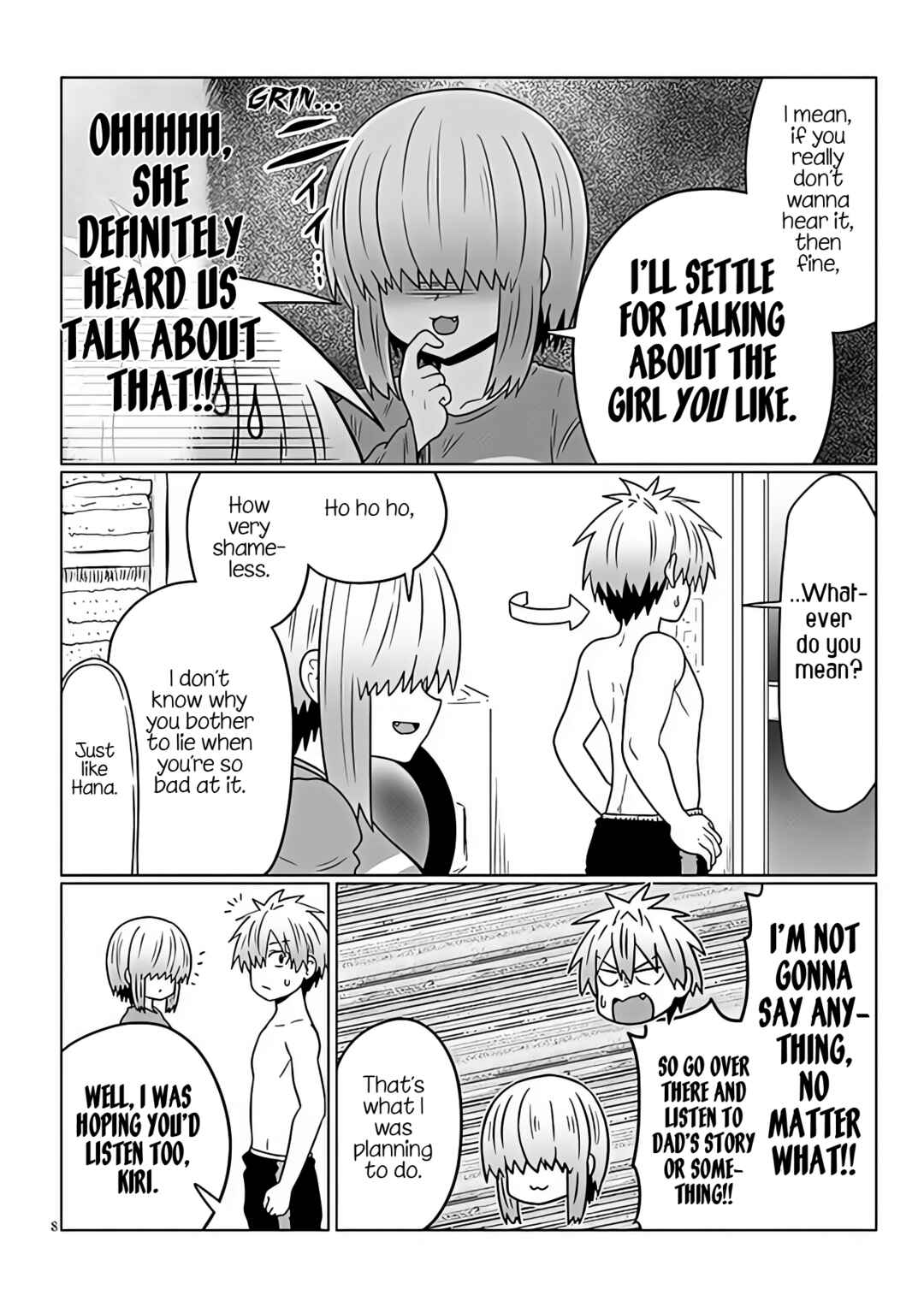 Page 8 Chapter 97 Uzaki-chan wa Asobitai!
