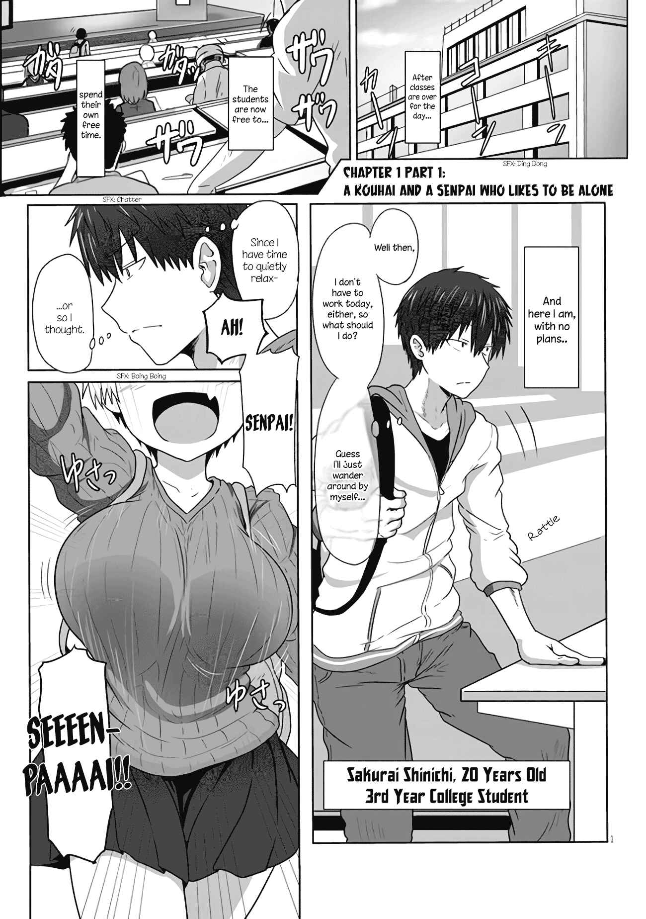 Page 2 Chapter 1.1 Uzaki-chan wa Asobitai!