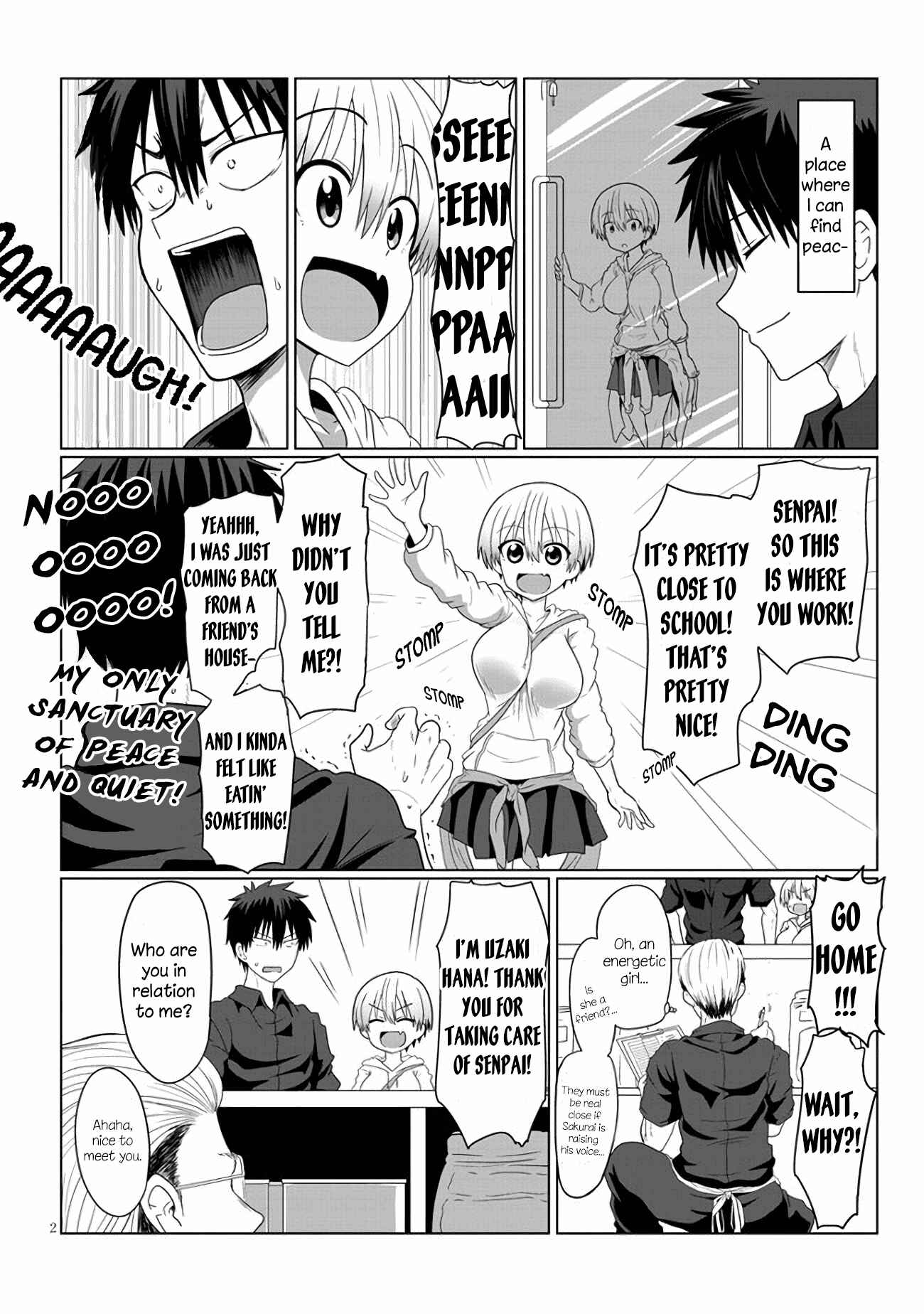 Page 2 Chapter 4 Uzaki-chan wa Asobitai!