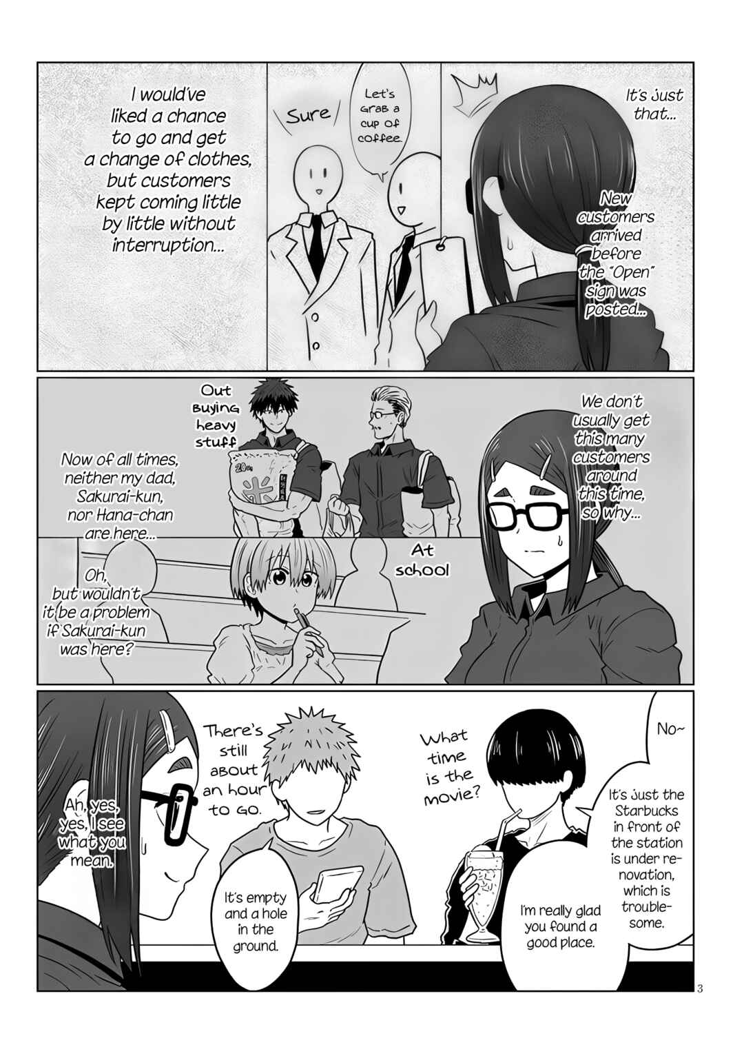 Page 3 Chapter 115 Uzaki-chan wa Asobitai!