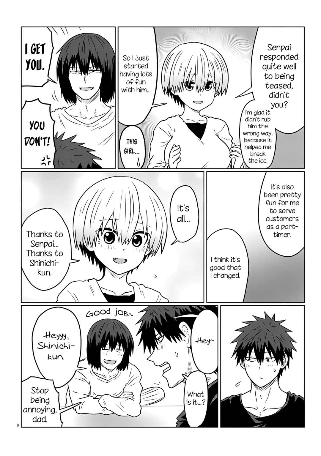 Page 8 Chapter 118 Uzaki-chan wa Asobitai!