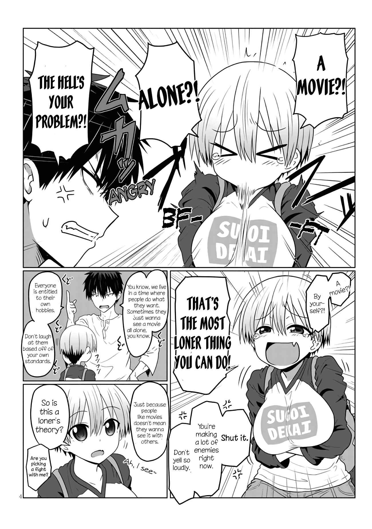 Page 4 Chapter 2 Uzaki-chan wa Asobitai!