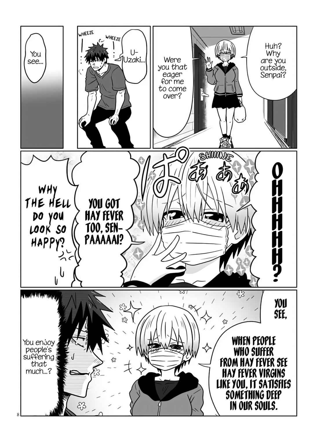 Page 8 Chapter 96 Uzaki-chan wa Asobitai!