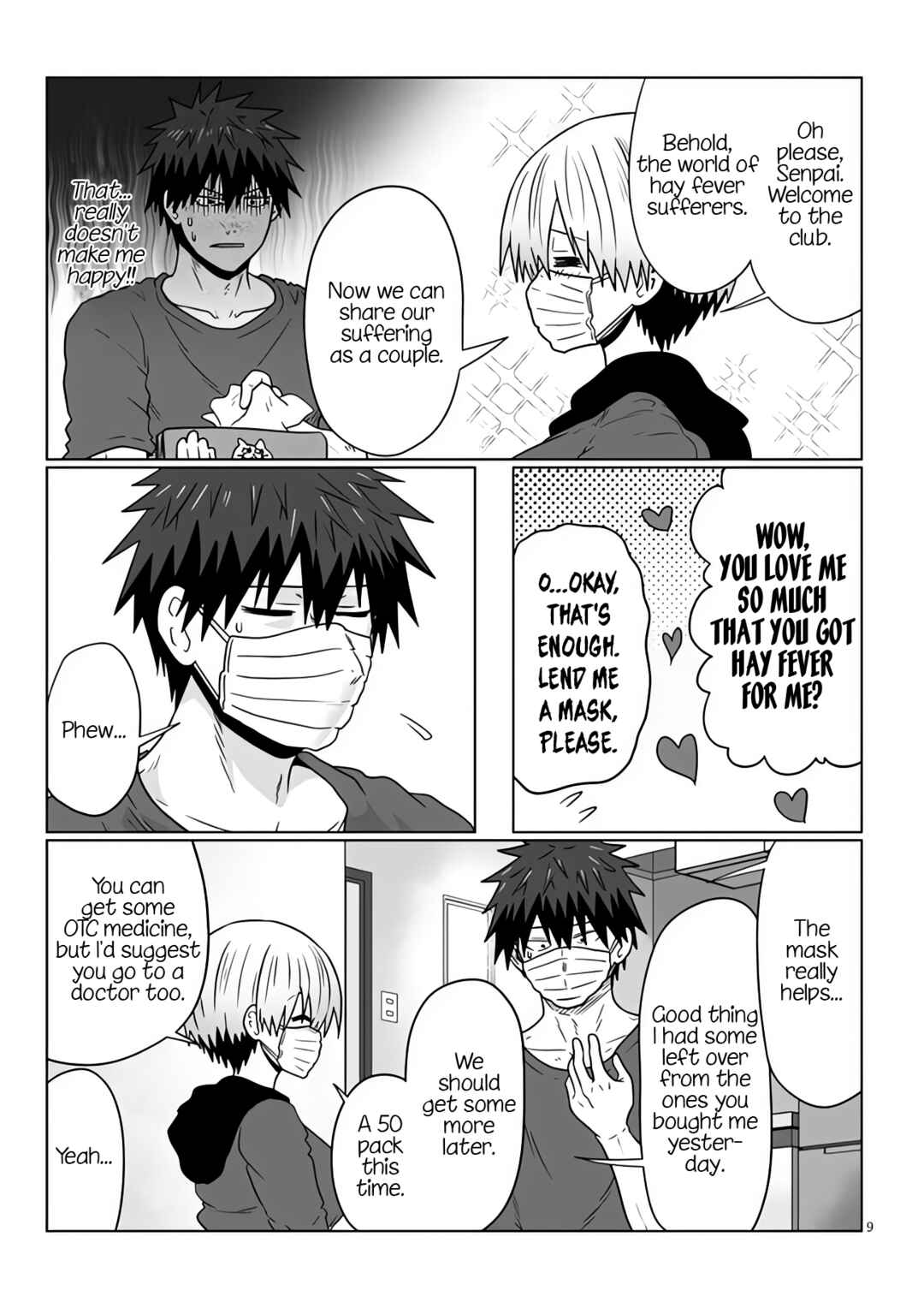 Page 9 Chapter 96 Uzaki-chan wa Asobitai!