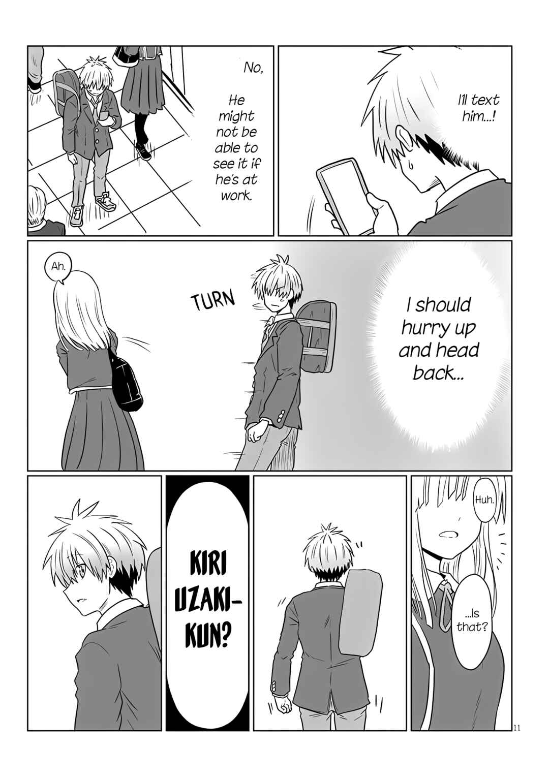 Page 11 Chapter 120 Uzaki-chan wa Asobitai!