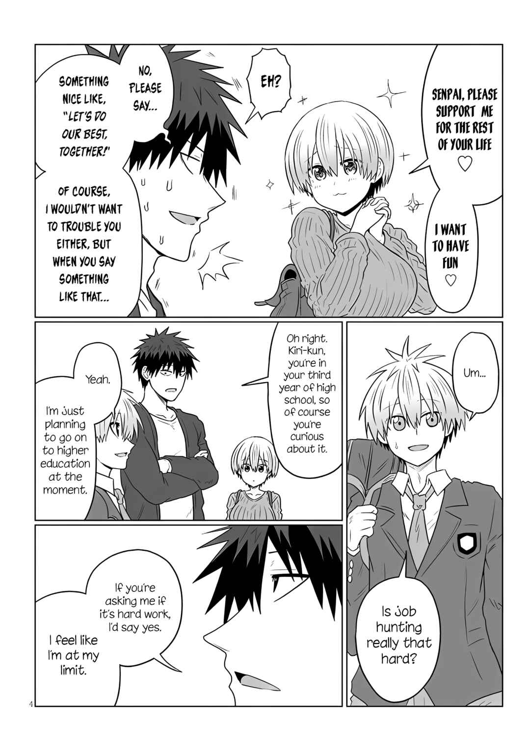 Page 4 Chapter 120 Uzaki-chan wa Asobitai!