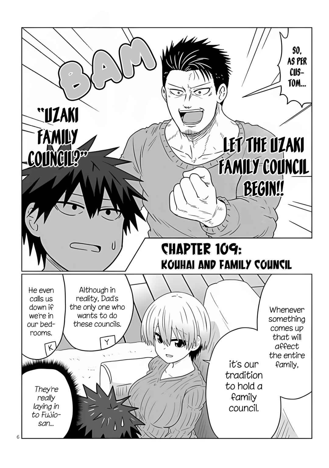 Page 6 Chapter 109 Uzaki-chan wa Asobitai!