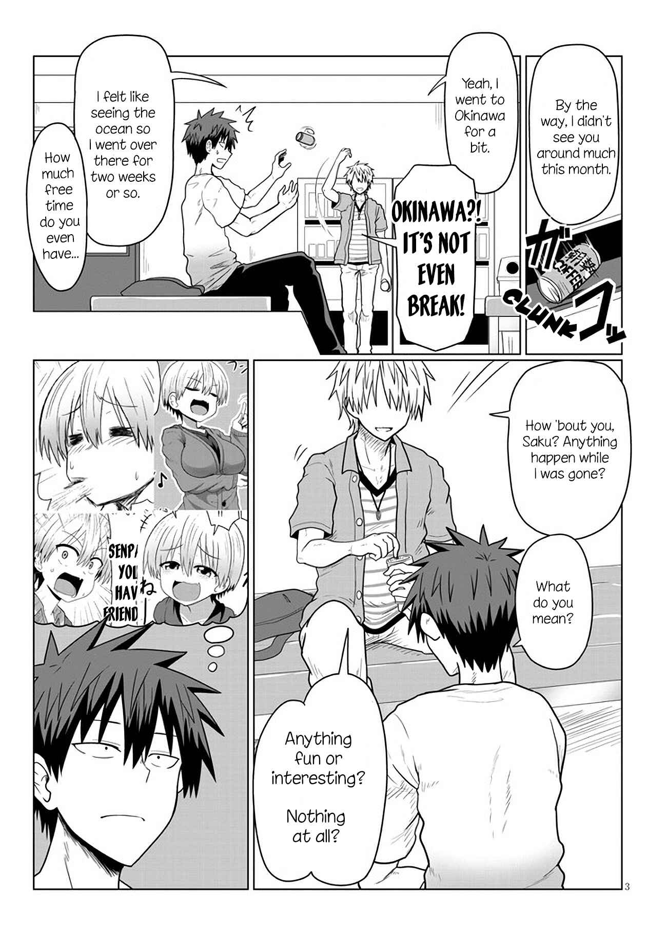 Page 3 Chapter 15 Uzaki-chan wa Asobitai!