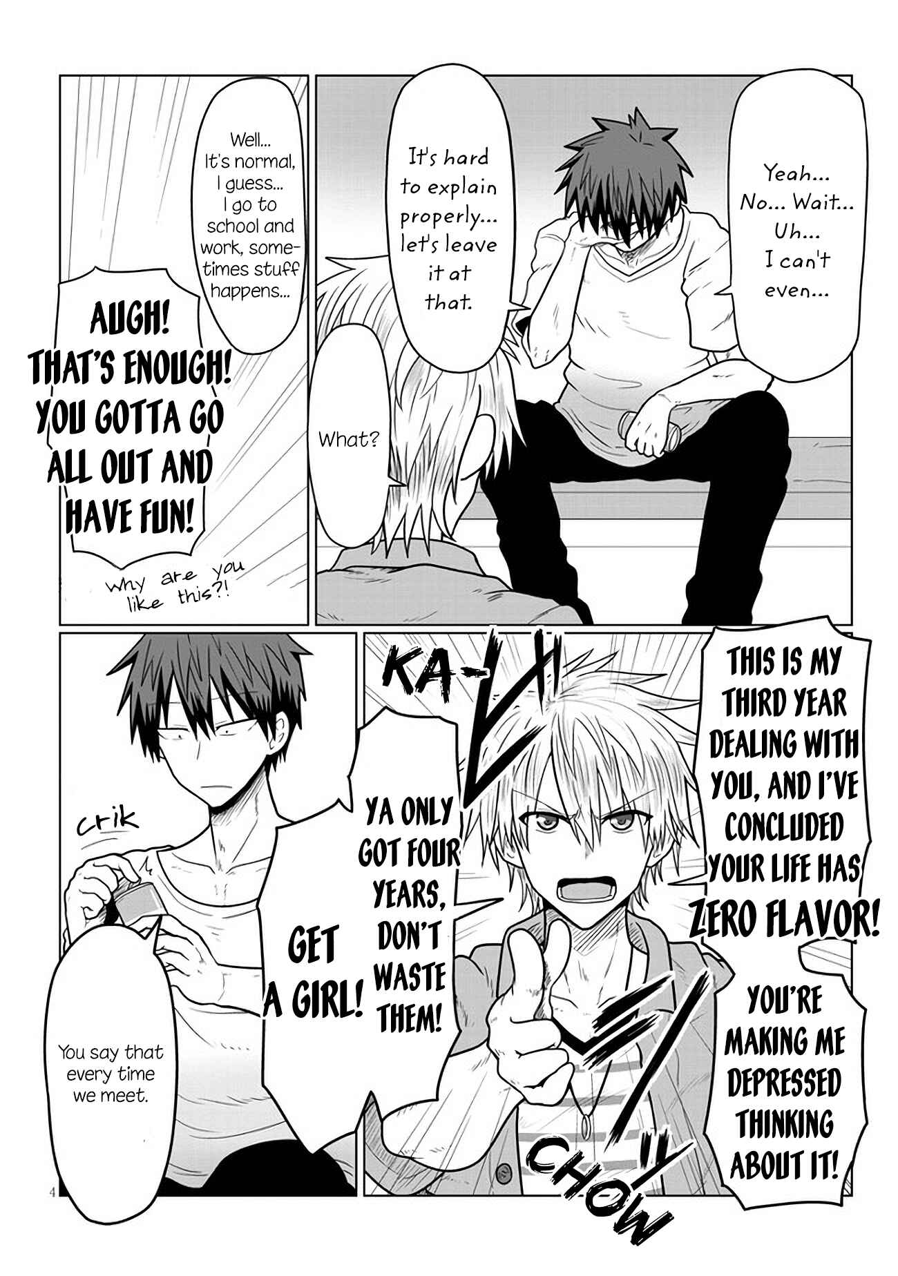 Page 4 Chapter 15 Uzaki-chan wa Asobitai!