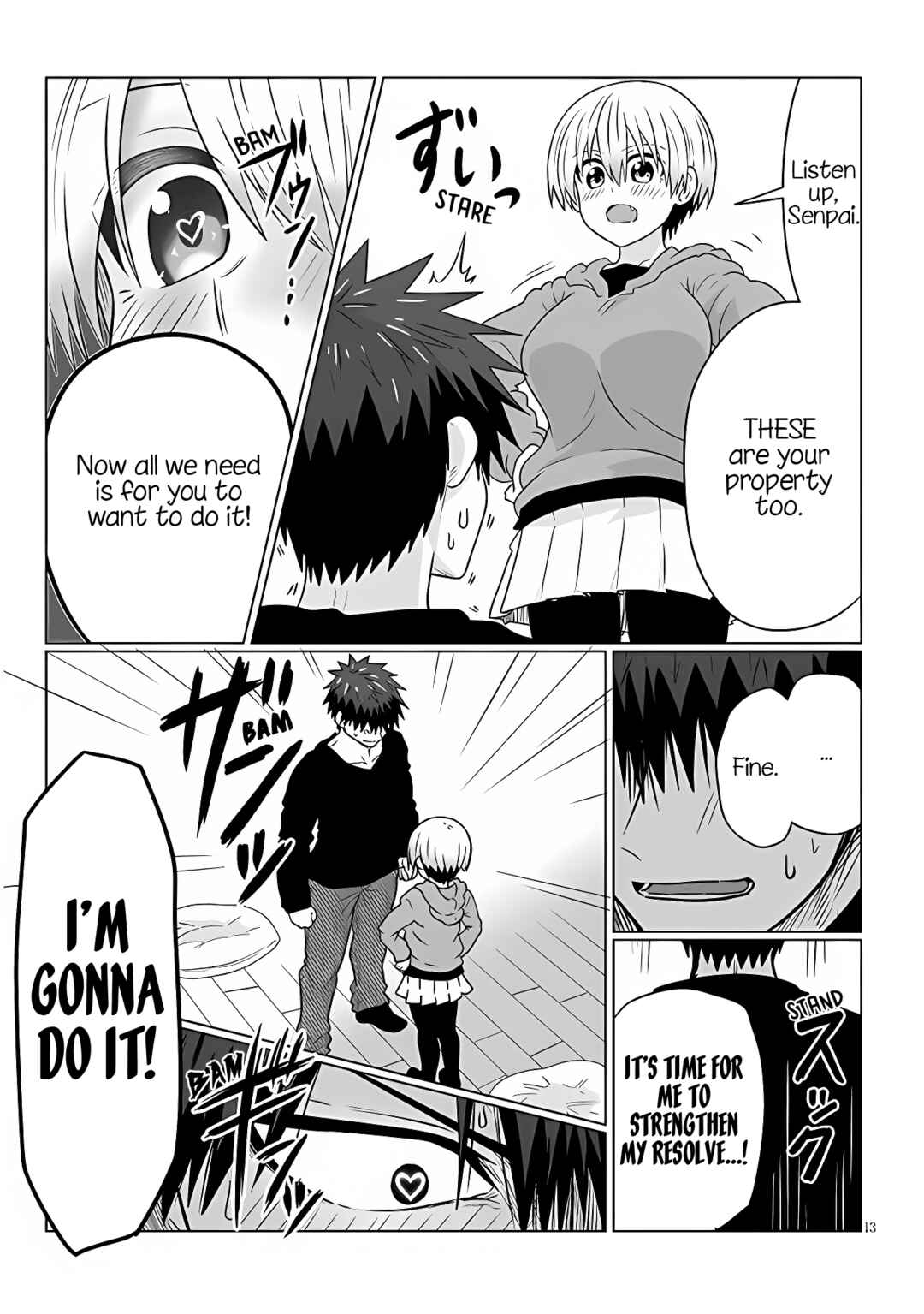 Page 12 Chapter 100 Uzaki-chan wa Asobitai!