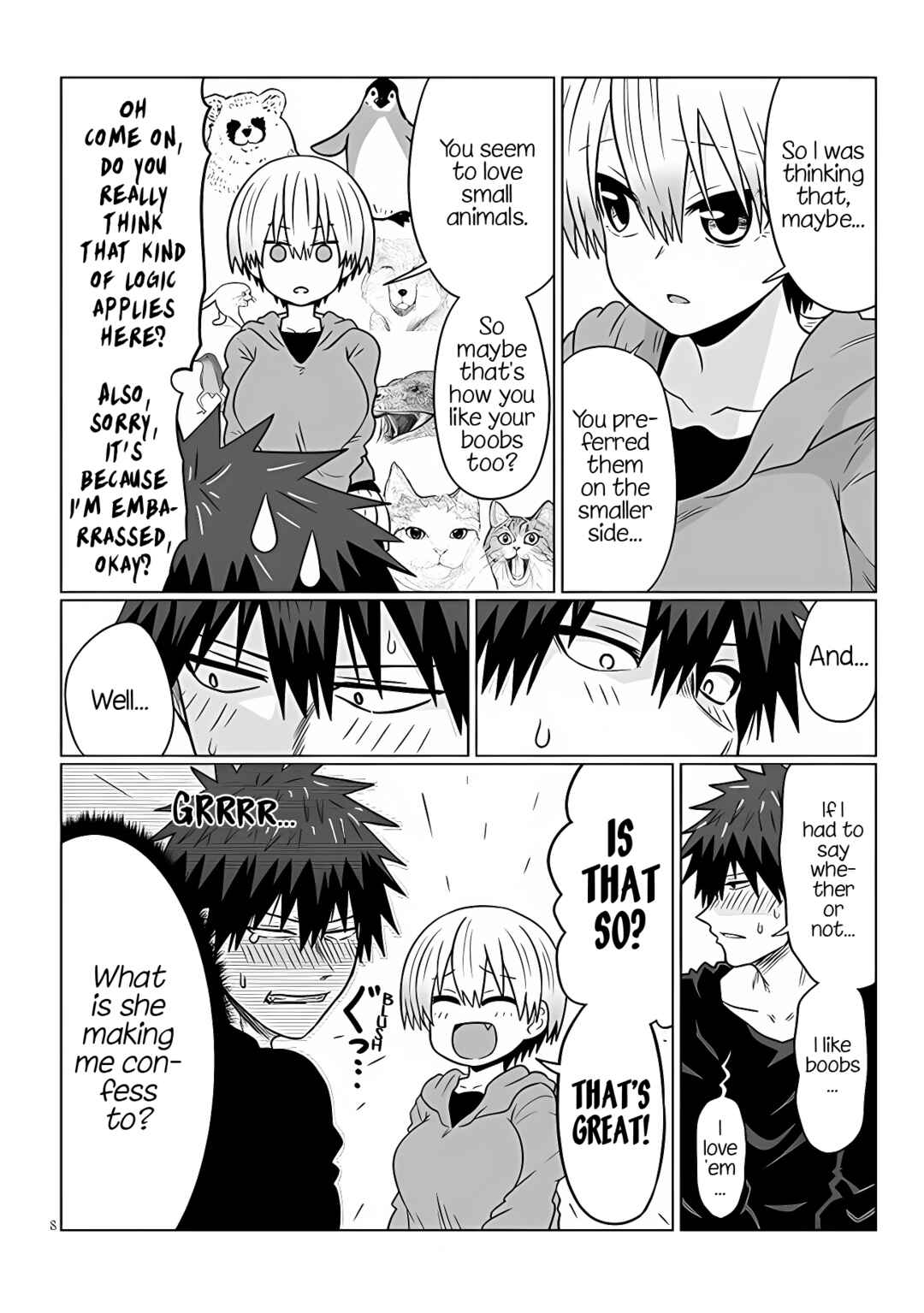 Page 7 Chapter 100 Uzaki-chan wa Asobitai!