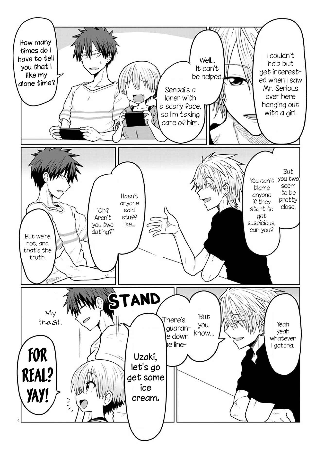 Page 4 Chapter 16 Uzaki-chan wa Asobitai!