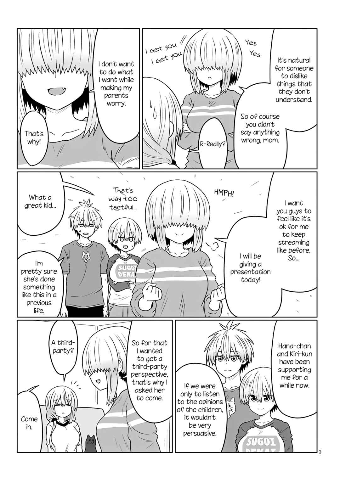 Page 3 Chapter 117 Uzaki-chan wa Asobitai!