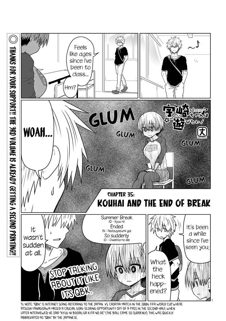 Page 1 Chapter 35 Uzaki-chan wa Asobitai!
