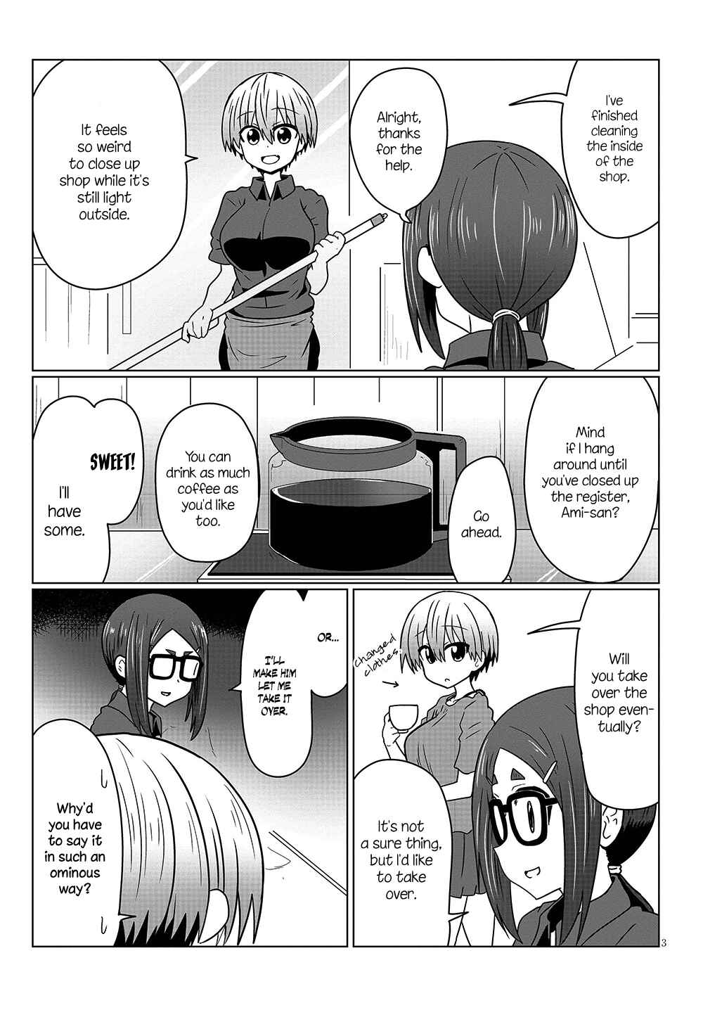 Page 3 Chapter 30 Uzaki-chan wa Asobitai!