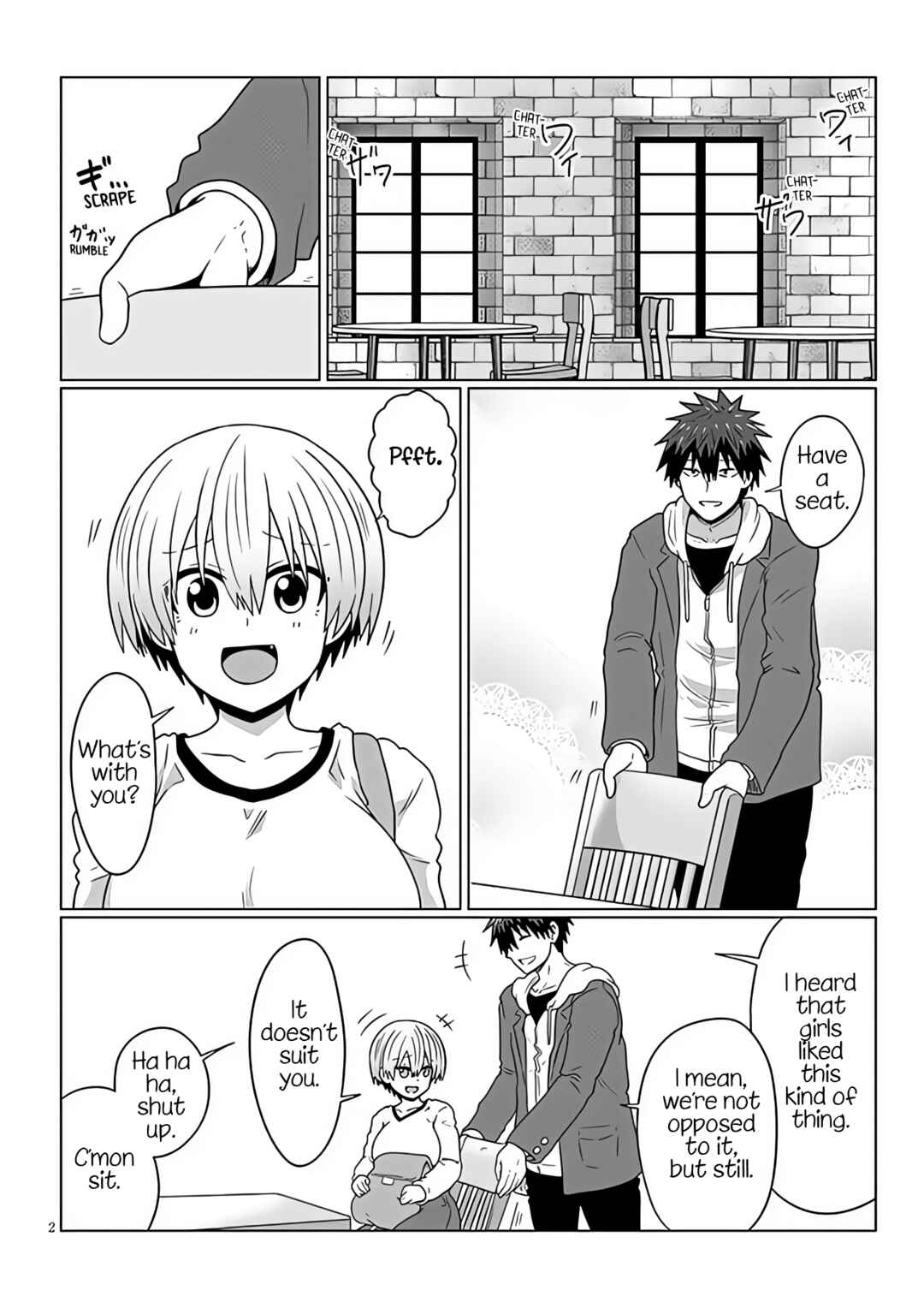 Page 2 Chapter 93 Uzaki-chan wa Asobitai!