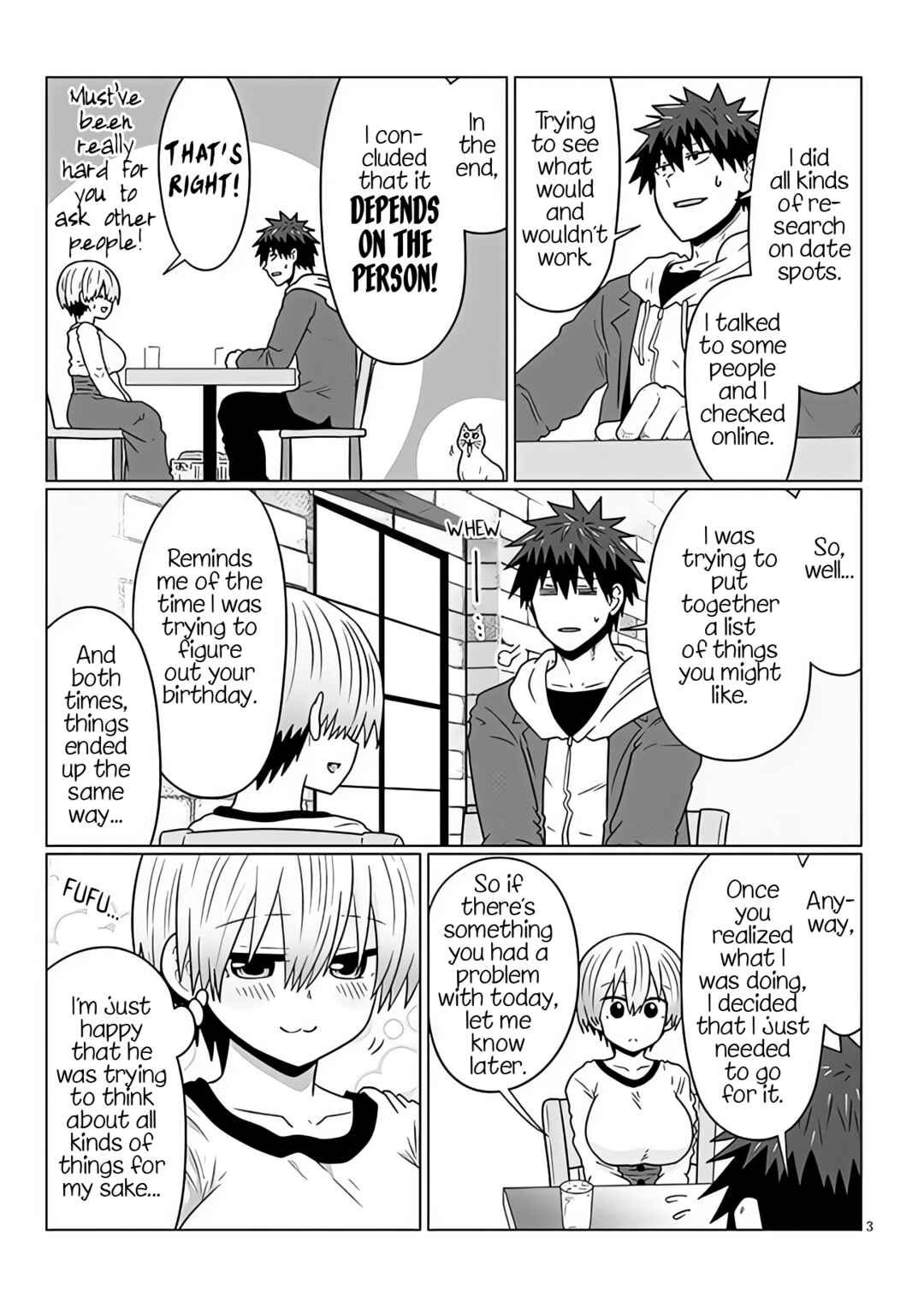Page 3 Chapter 93 Uzaki-chan wa Asobitai!