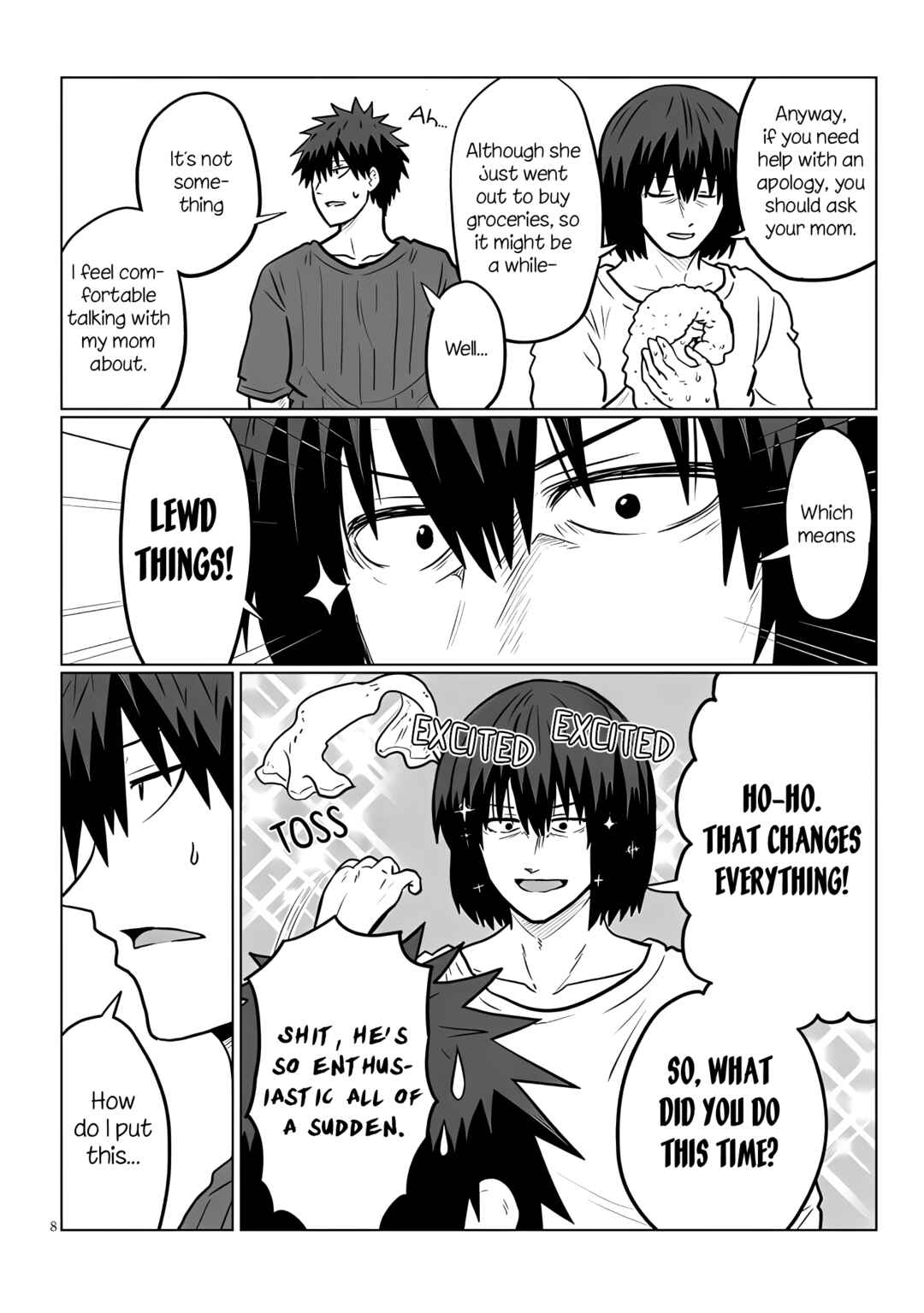 Page 8 Chapter 128 Uzaki-chan wa Asobitai!