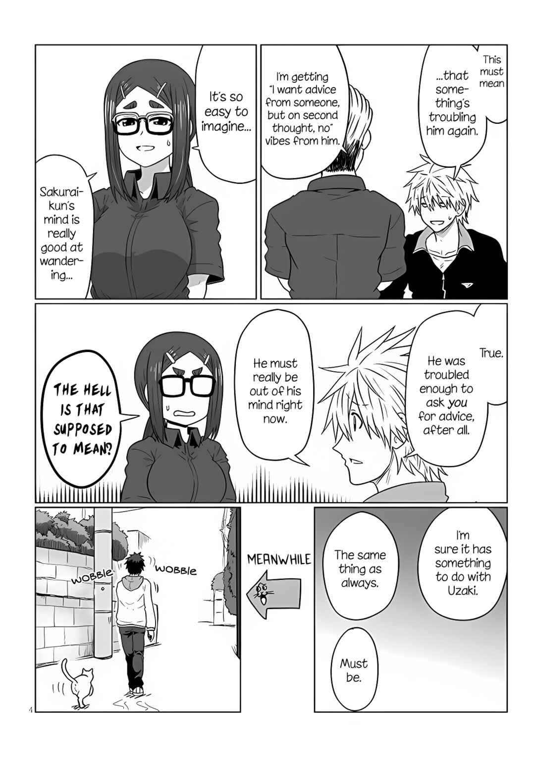 Page 4 Chapter 102 Uzaki-chan wa Asobitai!