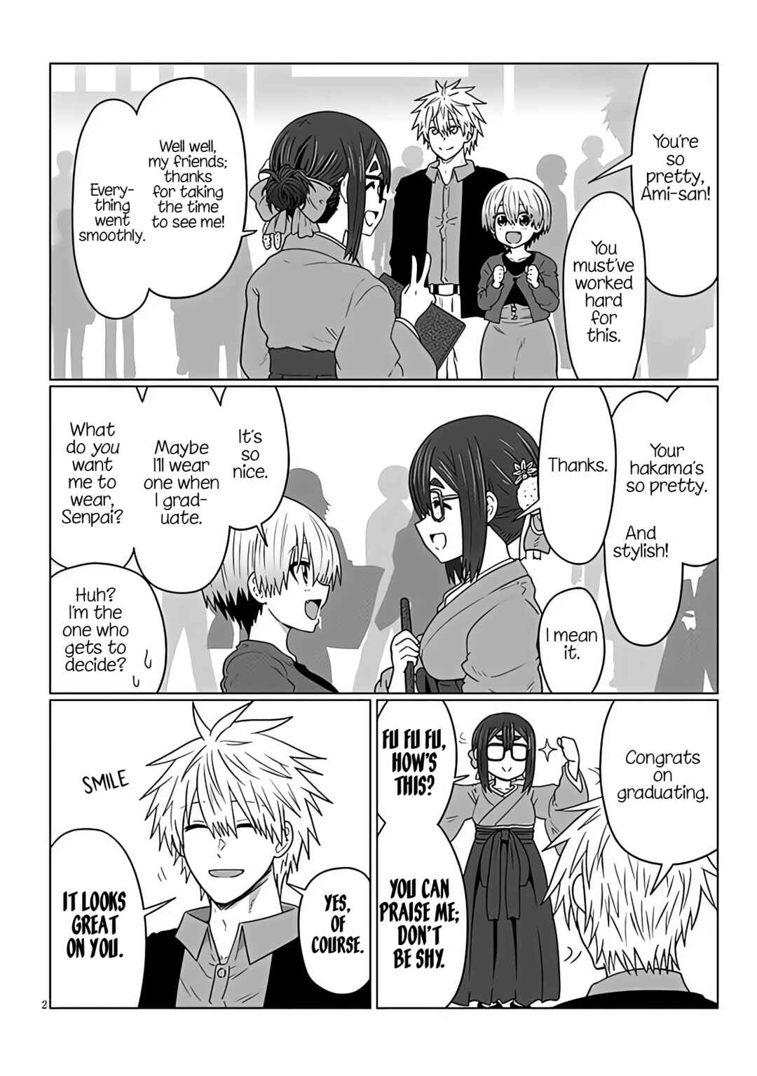Page 2 Chapter 95 Uzaki-chan wa Asobitai!