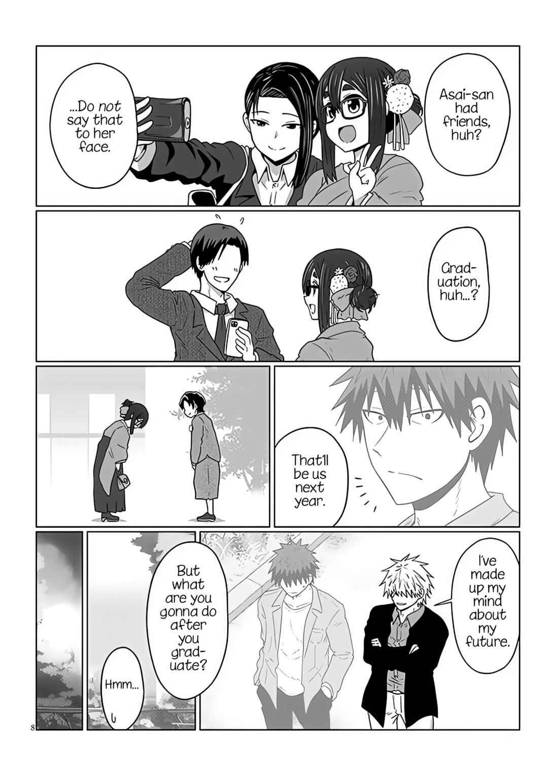 Page 8 Chapter 95 Uzaki-chan wa Asobitai!
