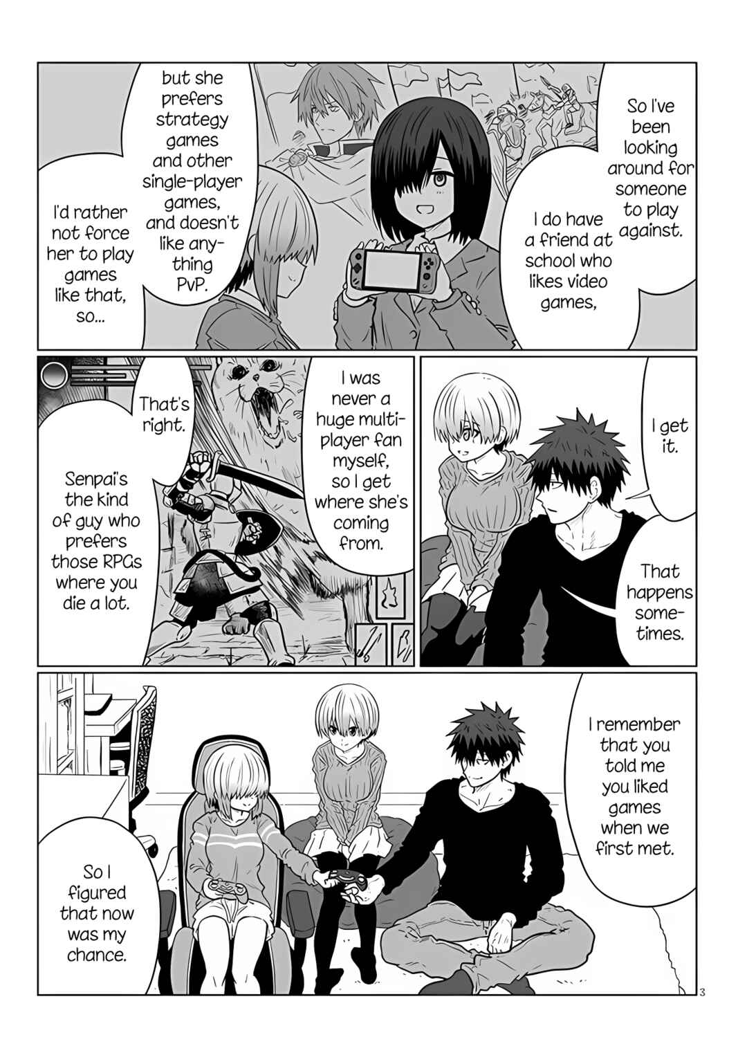 Page 3 Chapter 110 Uzaki-chan wa Asobitai!