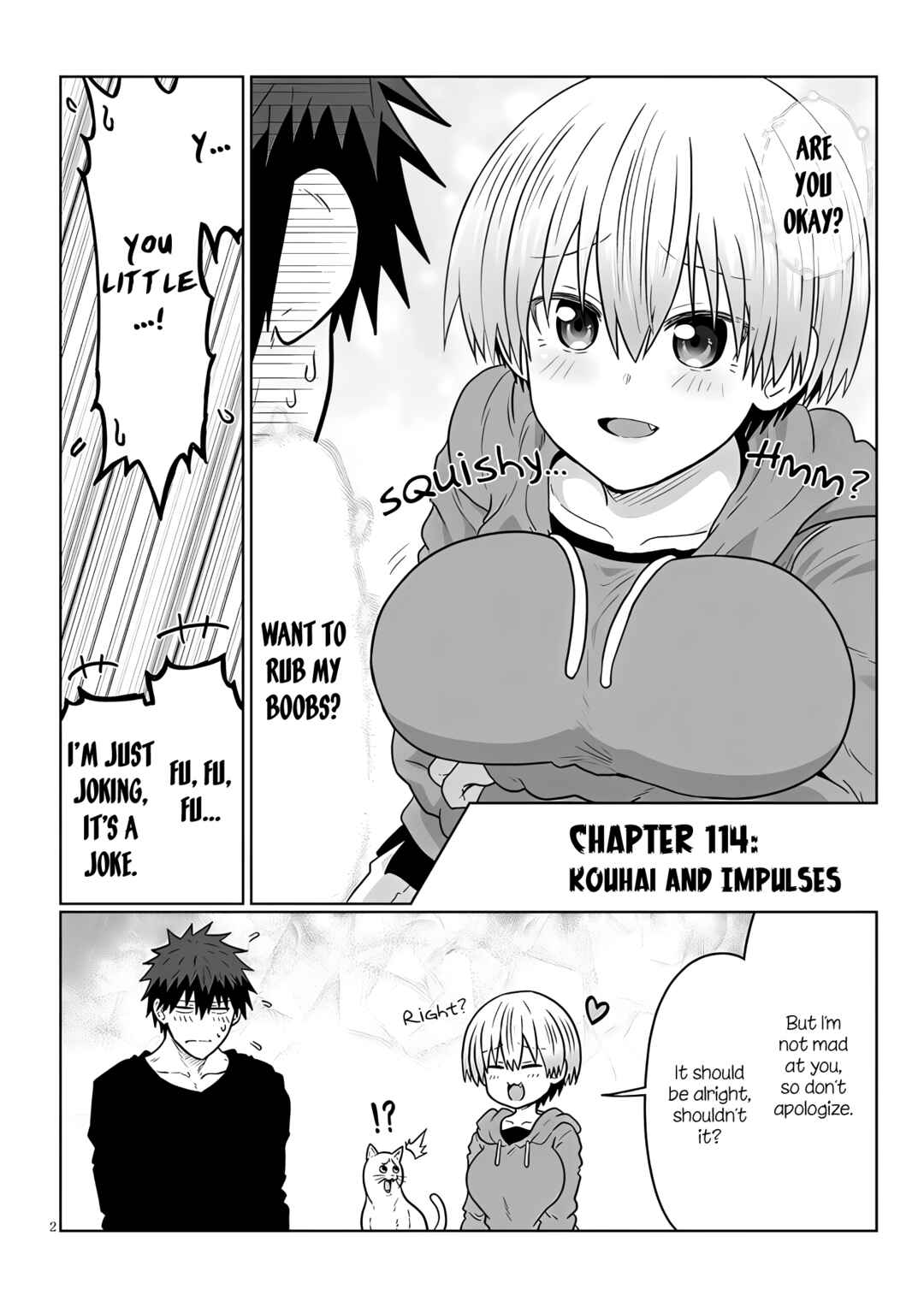 Page 2 Chapter 114 Uzaki-chan wa Asobitai!