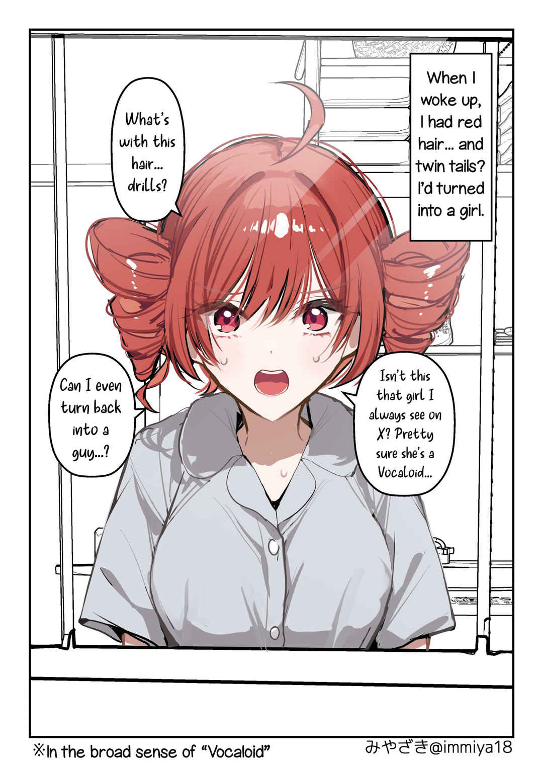 Page 1 Chapter 1 Kasane Teto ♀ ni Natta Otoko ♂ no Hanashi