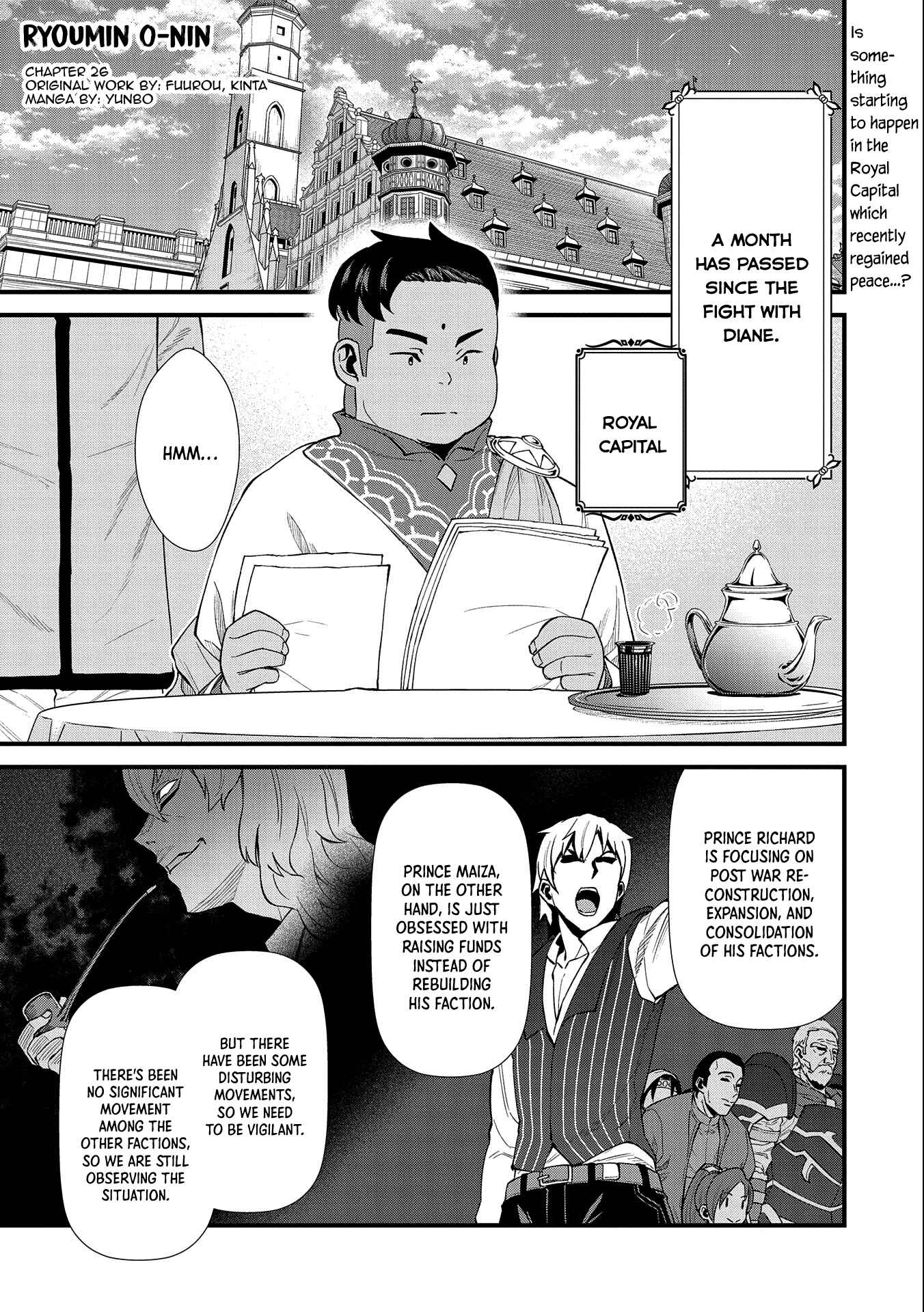 Page 1 Chapter 26 Ryoumin 0-nin Start no Henkyou Ryoushusama ~Ao no Dias to Soukaku no Otome~