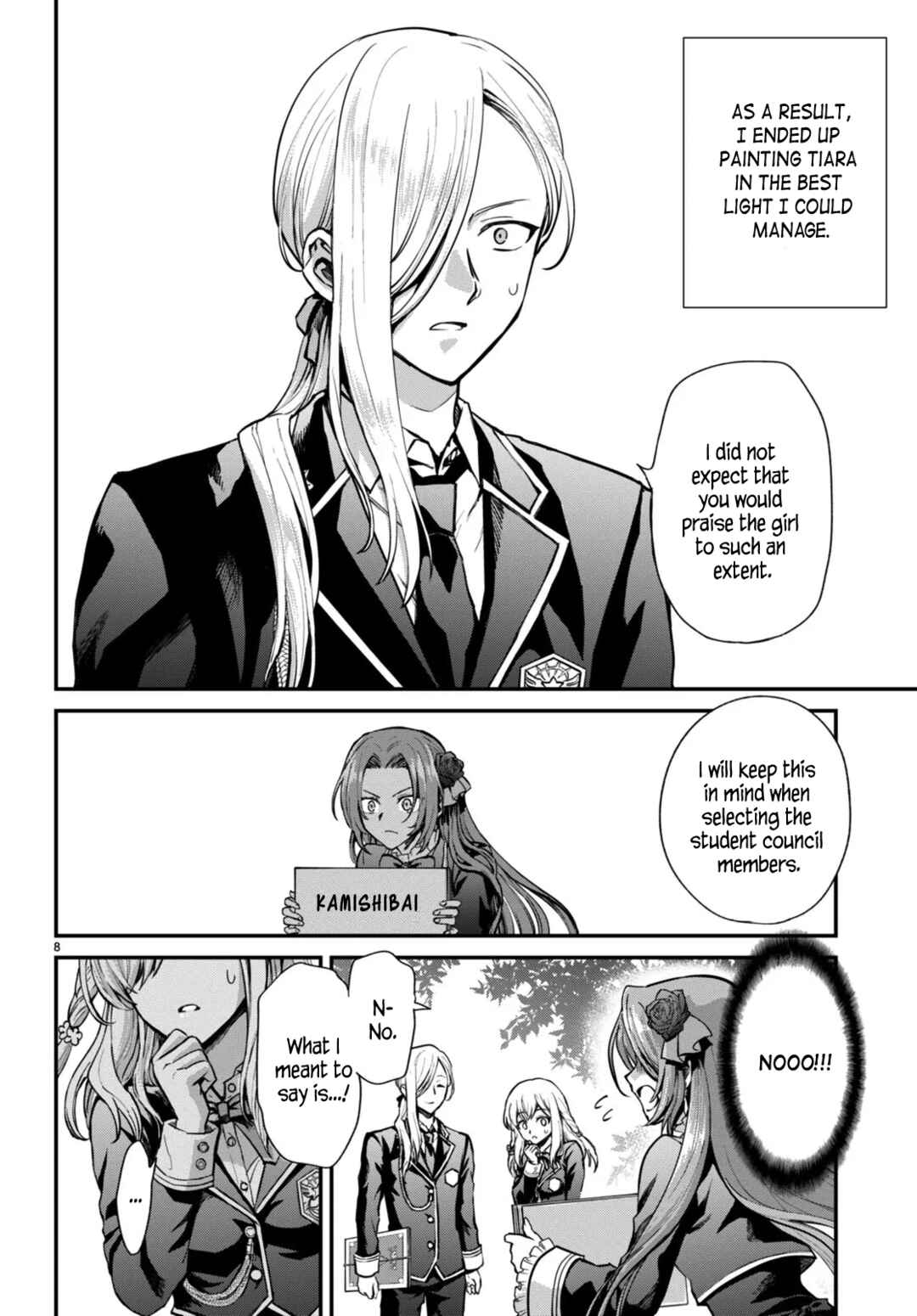 Page 8 Chapter 2 Danshi Koukousei, Otome Game no Akuyaku Reijou ni Tensei Suru.