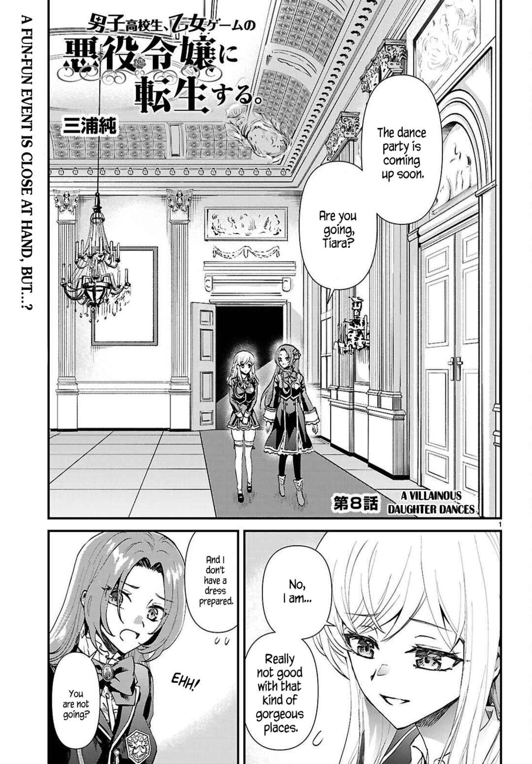 Page 1 Chapter 8 Danshi Koukousei, Otome Game no Akuyaku Reijou ni Tensei Suru.