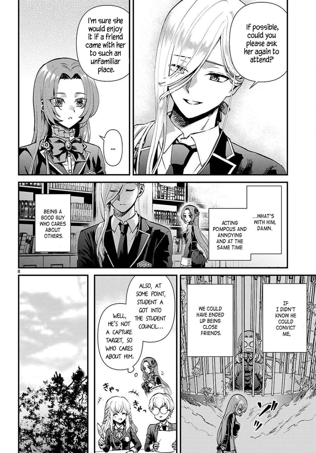 Page 8 Chapter 8 Danshi Koukousei, Otome Game no Akuyaku Reijou ni Tensei Suru.